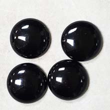 25MM ROUND CABOCHON BLACK ONYX(4PCS/BAG)